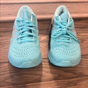 ASICS Light Blue Running Shoes